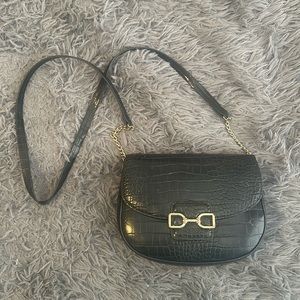 H&M black crossover bag